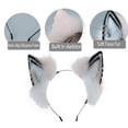 thumbnail image 3 of Fox Wolf Cat Dog Ears Diadema Diadema Diadema Fiesta de disfraces de Halloween Accesorios para el cabello Adepaton BST2001169, 3 of 5