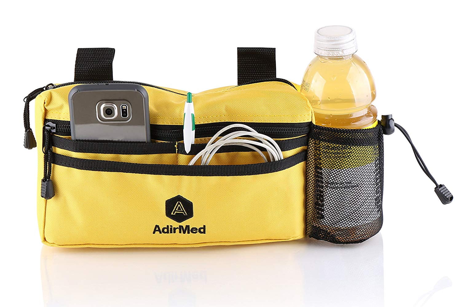 AdirMed Yellow Walker Wheelchair Pouch Accessories