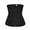 Black, variant on Wacanda Women Trimmer Workout Shaper Thermo Tummy Control Waist Trainer Belt Shaper Waist Cinchers Zipper Body Shaper