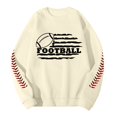 thumbnail image 4 of Chandail en Molleton à Col Rond Imprimé Rugby Automne Hiver pour Hommes, Chaud et Confortable, Mode Sans Capuche, Chandail Décontracté, 4 of 4