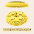 thumbnail image 4 of Plato de silicona para comedor de bebé, plato de alimentación para niños, tazón con ventosa, sólido, lindo, cara sonriente, platos para niños, vajilla de entrenamiento para niños pequeños, verde, 4 of 5
