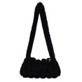 thumbnail image 2 of Bolsa de mano con patrón de corazón de felpa suave y cálido para mujer (B negro) Ehuebsd Para estrenar, 2 of 9