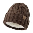 thumbnail image 2 of DailyChi Under $5 Trapper Hat for Women Earflap Fleece Lined Cable Knit Caps Cozy Winter Accessory Great For Cold Weather Soft And Comfortable Fit Simple Classic Design, One Size, 2 of 3