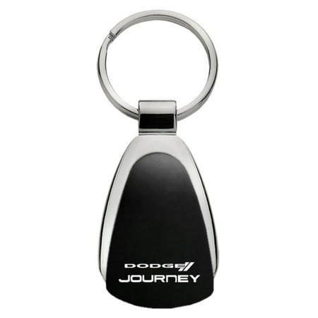 Logo Teardrop Keychain - Dodge Journey Logo Black Tear Drop Key Chain