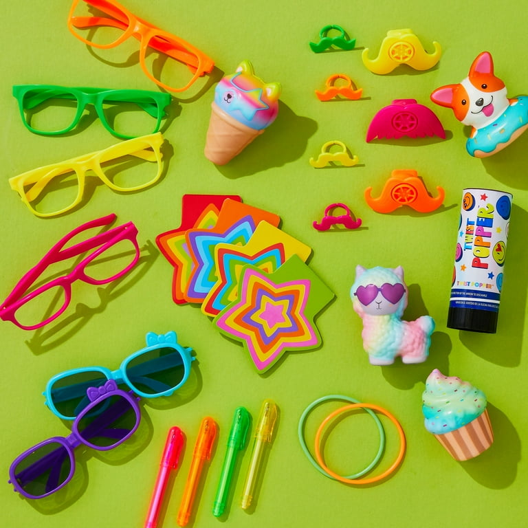 Way To Celebrate Multicolor Fun Bow Party Glasses Set of Kids
