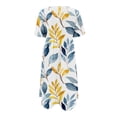thumbnail image 4 of Cameland Robe d'Été Mode Femme Imprimée Décontractée Col Rond Manches Courtes Poches Vacances, 4 of 5