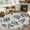 Indigo, Denim, Cream, variant on Navy Blue Hydrangea Floral 2'x3' Washable Rug, Vintage Botanical Non-Slip Soft Doormat Area Rugs for Entrance Bathroom Bedsides, Front Doormat Carpet for Kitchen Bedroom, Entryway Floor Mat