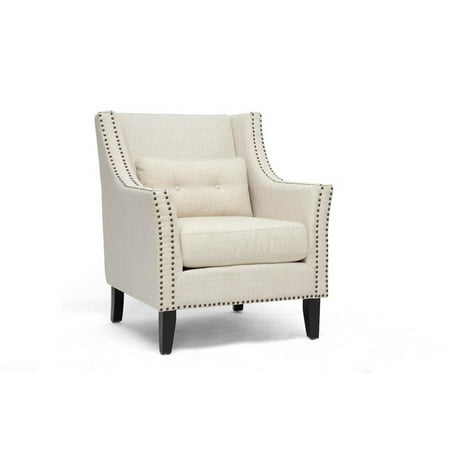 Albany Beige Linen Modern Lounge Chair
