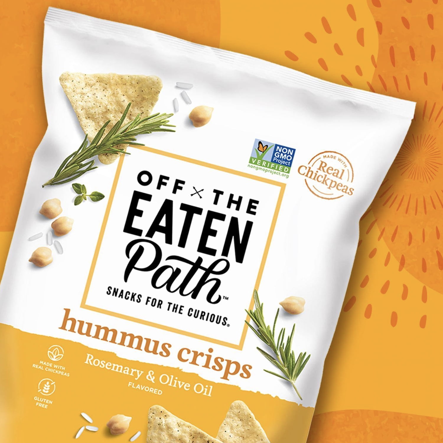 Off the Eaten Path, Hummus Crisps Rosemary Olive Oil, 5.25oz
