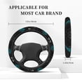 thumbnail image 4 of Lsque Geometry Dash Pattern Elastic Stretch Steering Wheel Cover,Universal 15 inch, Microfiber Breathable Ice Silk, Anti-Slip, Odorless, Easy Carry, 4 of 7
