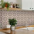 thumbnail image 2 of Mi Alma Retro Brown Gray Tile Stickers - Removable Vinyl 4x4, 24 pcs, 2 of 10
