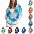 thumbnail image 2 of Godom Women's 2025 Zip Up Y2K Hoodies Casual Long Sleeve Sweatshirts Fall Winter Track Jackets with Pockets, 2 of 6
