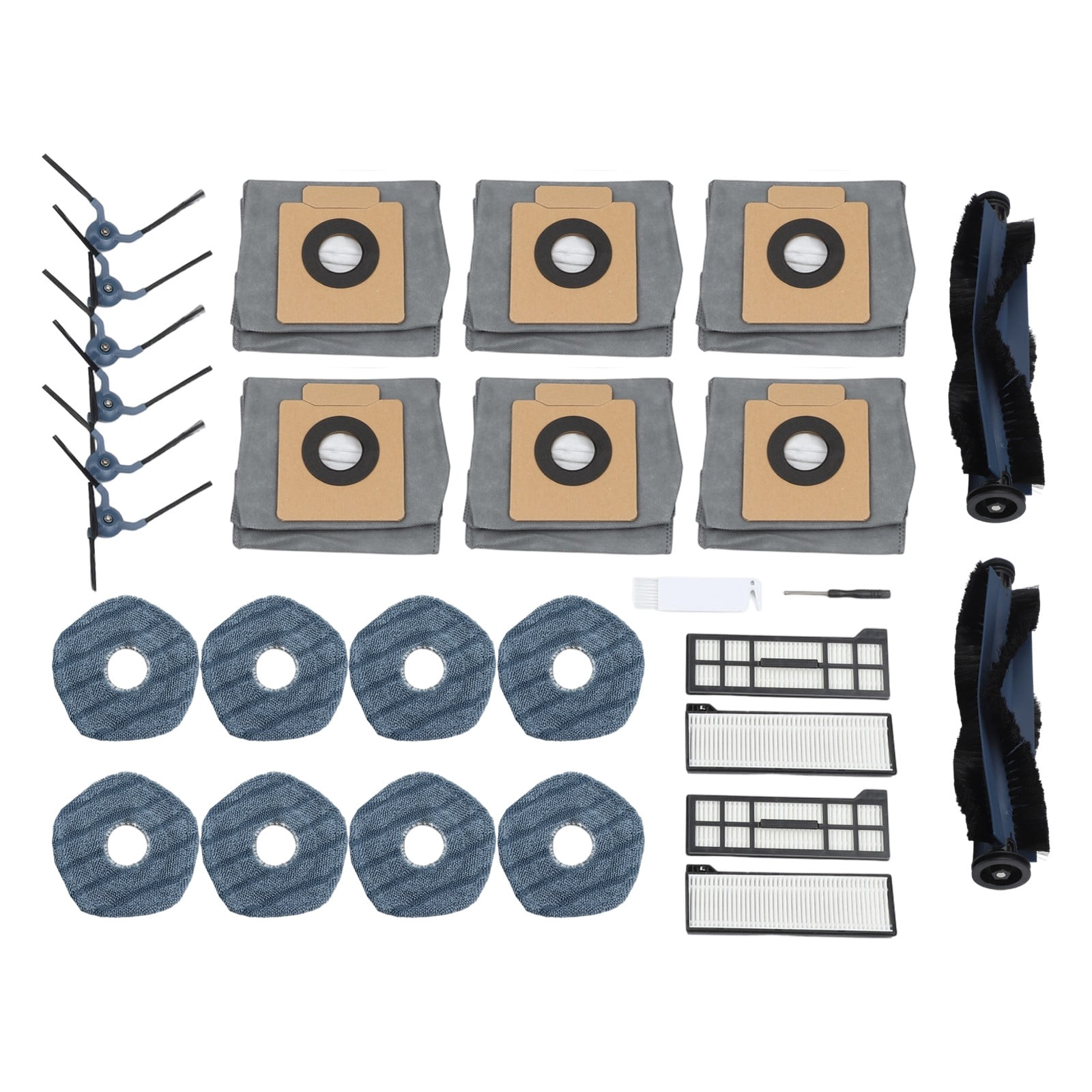 Wodtesl 1 Set For Eufy X10 Pro For Omni Vacuum Cleaner Main Side Brushes Filter Mop Cloth Bag Kit Robot Vacuum Cleaner Accessories