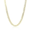 thumbnail image 3 of 3.6 mm 14k Two Tone Gold Pave Curb Chain Size 18 inches, 3 of 4
