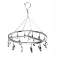 thumbnail image 1 of Aluminum Alloy Clothes Rack with Windproof Clips Laundry Drying Sock Hanger, 1 of 4