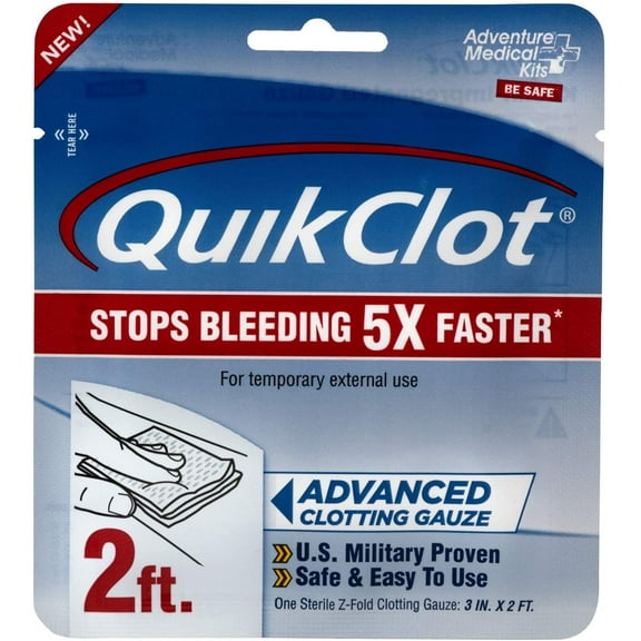 QuikClot Advanced Clotting Gauze - 3" x 2'
