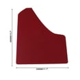 thumbnail image 3 of 2-Piece Red ABS Premium Car Tire Mudguards - Front & Rear Wheel Fit, 15.2x11.7in, 325g, with Mounting Screw Kit - Effective Mud Protection for Vehicles, 3 of 4