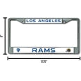 thumbnail image 3 of Los Angeles LA Retro Rams Football Chrome Metal License Plate Frame - Set of 2 Frames, 3 of 7
