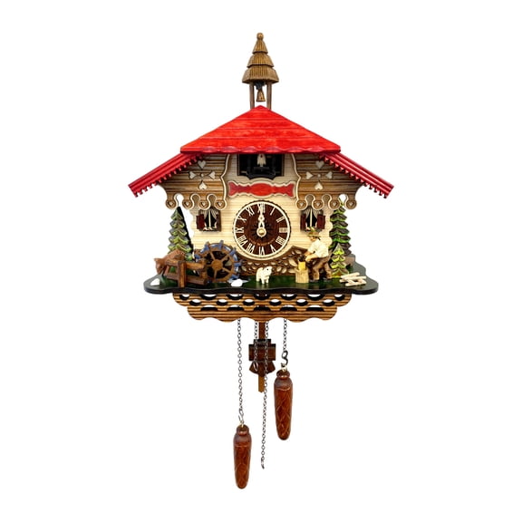 Engstler Battery - operated Cuckoo Clock - Full Size - 9.25"H x 10"W x 9.25"D