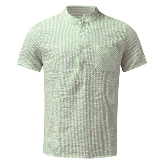 adviicd Men's Regular-Fit Short-Sleeve Poplin Shirt Arctic Cool Shirts for Men