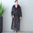 thumbnail image 1 of Bata de lujo para hombre, tallas grandes y altas, con capucha y bolsillos, ideal como regalo para hombres y adolescentes., 1 of 5