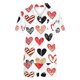 thumbnail image 5 of Conjunto de Verano para las Mujeres Día de San Valentín Amor Impreso Cuello de Manga Corta con Pantalones Cortos, Poliéster Ligero para el Uso Informal, 5 of 9