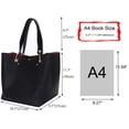 thumbnail image 2 of sqlp - Bolso grande de trabajo para mujer, bolsos y bolsos de diseño, bolso grande para mujer, Negro -, Taille unique, Bolso de mano, bolso de mano, bolsos de hombro, 2 of 5