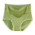 thumbnail image 2 of Womens Boyshorts Underwear Women Solid Color Underwear High Waisted Lace Tight and Breathable Underwear Panties Womens Briefs Underwear Green XL, 2 of 3
