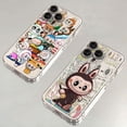 thumbnail image 2 of Funda de teléfono original y bonita de Labubu para iPhone 16, 15, 14, 13, 12, 11, Mini Pro Max, X, XR, XSMax, 6S, 6, 7, 8 Plus, SE20, funda transparente, 2 of 5