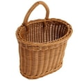thumbnail image 6 of RENACLIPY Wall Hanging Kitchen Basket Wall Mounted Storage Basket Artificial Rattan 1Pack, 6 of 8