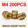 thumbnail image 2 of Brass Hot Melt Heat Insert Nut Knurled Thread Insertion Copper Nut Embed Parts Pressed Fit into Holes for Plastic Case, 2 of 6