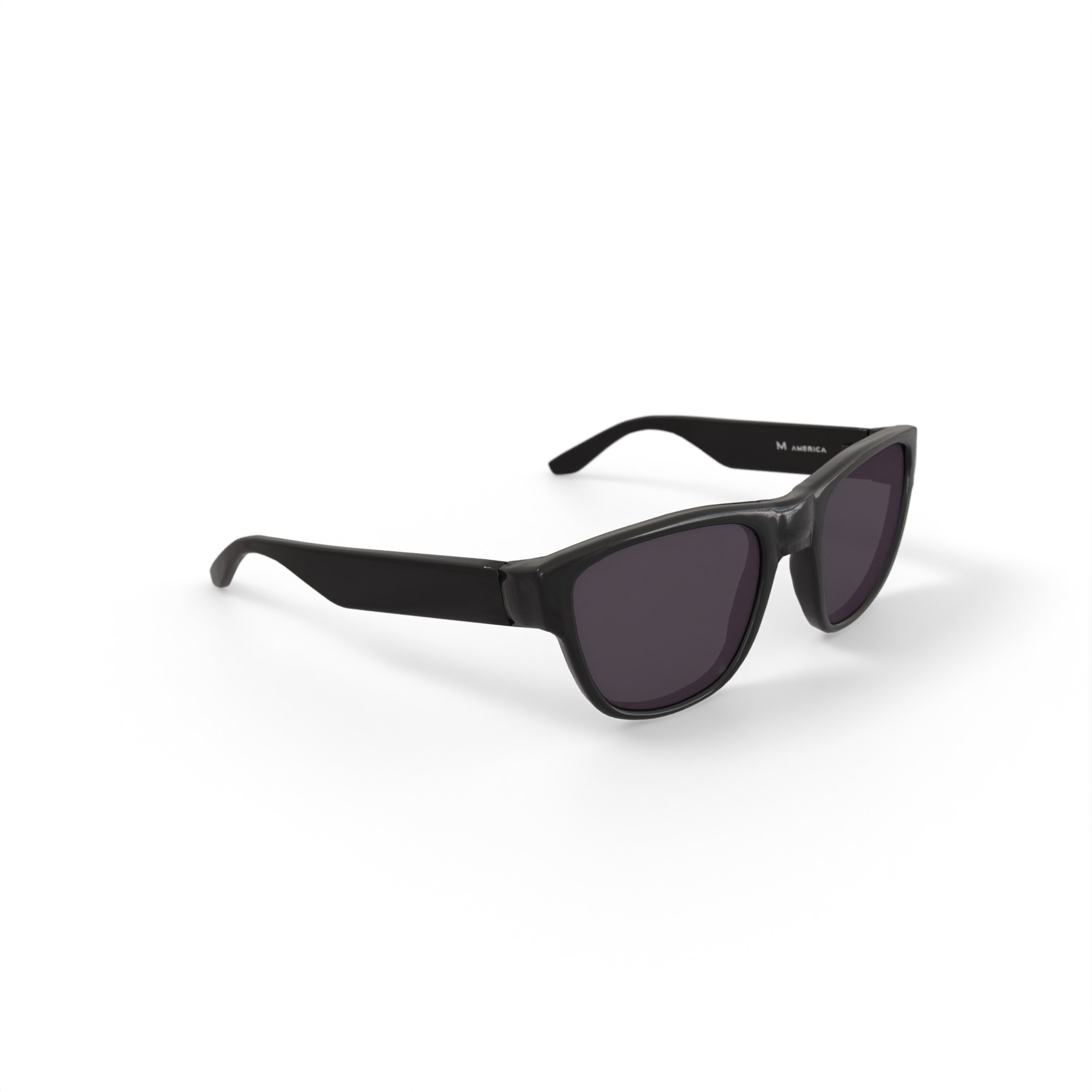 M aMerica Mens , Rx'able Fashion Plastic, Sunglasses, Dean Black, 57-19-140, Mudeasblk0057, 1 Pair