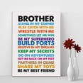 thumbnail image 4 of Brother Print Home Boys Room Decor Brother Painting Painting Art, Dining Room Wall Decor Ideas, Art Deco to Hang Foster Big Brother Gift Frameless 12x16inch, 4 of 5