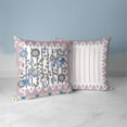 thumbnail image 4 of Aquatic Peacock Throw Pillow in Blue 16x16, 4 of 4