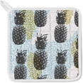 thumbnail image 5 of Dreamtimes Oven Mitts and Pot Holders with Chef Apron 3Pcs Set Memphis Style Shapes Non Slip Heat Resistant Gloves for Baking Cooking BBQ, 5 of 7
