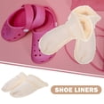 thumbnail image 5 of Mobestech Removable Warm Insoles for Slippers White Soft Plush Home Use 5Pairs, 5 of 8