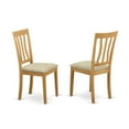 thumbnail image 3 of Small Dining Set - 3 Piece Table & Chairs, 36x36 Inch, Oak Finish, Kitchen Dining Room Set, 3 of 5
