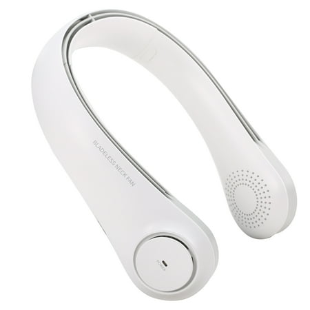 

Morttic Neck Fan Hands Free Sports Fan - Rechargeable Mini USB Personal Fan Battery Operated with Dual Wind Head 3 Level Air Flow for Home Office Travel Indoor Outdoor