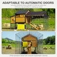 thumbnail image 6 of Ultimate Chicken Coop with Wheels - Spacious 85" Metal Frame Chicken House with Nesting Box and Leakproof Pull-on Tray - Chicken Tractor Portable & Waterproof, Perfect for Chickens!, 6 of 7