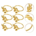 thumbnail image 1 of AURARMLET 6Pcs Napkin Rings Zinc Alloy For Elegant Table Setting At Family Gatherings And Weddings, 1 of 5