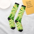 thumbnail image 6 of Bingfone Compression Socks for Women and Men Long Socks for Running Athletic Cycling Nurse-Green Avocado, 6 of 8