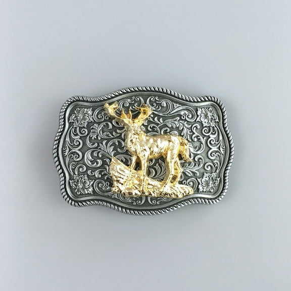 JEAN'S FRIEND Small Size Vintage Deer Western Belt Buckle