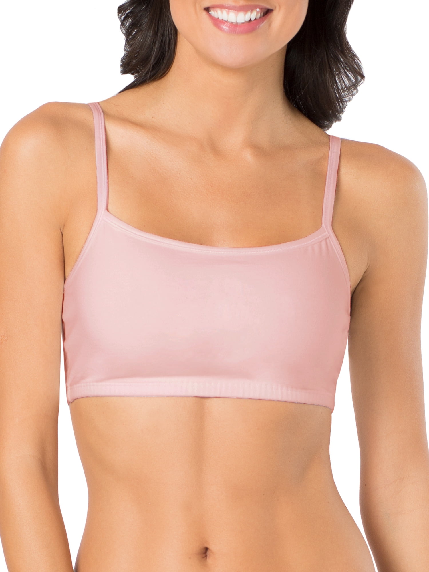 Fruit of the Loom Women's Spaghetti Strap Cotton Sports Bra, 3-Pack,  Style-9036 