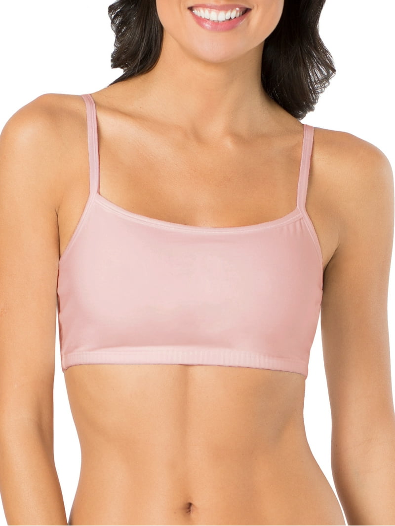 Fruit of the Loom Women's Spaghetti Strap Cotton Sports Bra
