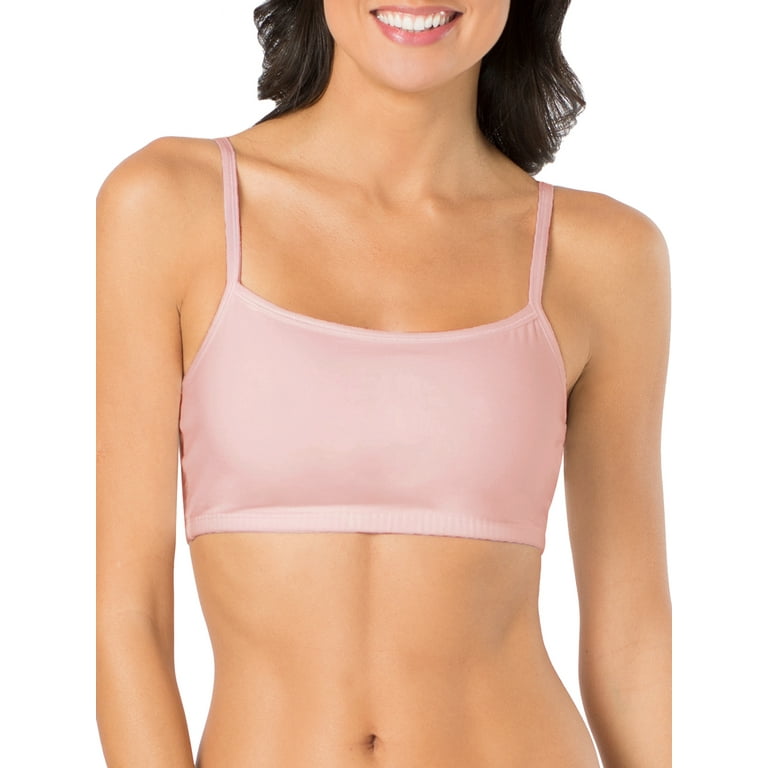 Fruit of the Loom Women's Front Close Sports Bra, Blushing Rose