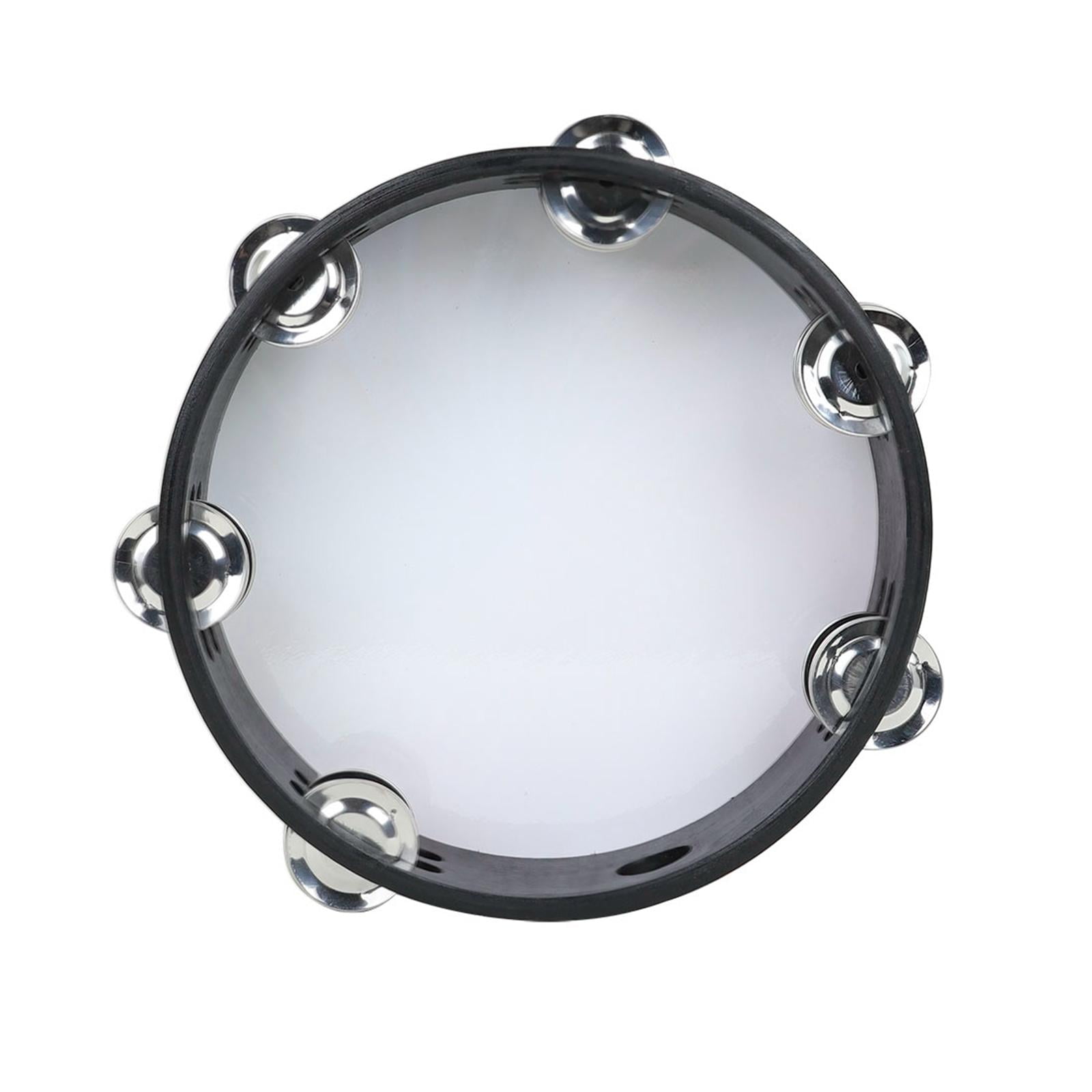 LeeQinersw 8" Tambourine with Double Row Jingles Music Learning Instuments Home Party Play