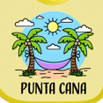 thumbnail image 4 of Inktastic Summer Vacation in Punta Cana Boys or Girls Baby Bib, 4 of 4