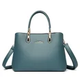 thumbnail image 3 of Bolsos cruzados genuinos de 3 capas para mujer, de piel suave, de diseñador, de marca, para hombro, bolso de mano, pequeño, informal, bolso de mano, 3 of 5