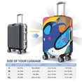 thumbnail image 2 of Luggage Cover Anti Scratch, Abstract Color Splash Elastic Suitcase Protector Fits 18-32 Inch Luggage, 2 of 2