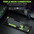 thumbnail image 6 of Restored AULA F99 Pro Wireless Mechanical Keyboard with Knob,Tri-Mode BT5.0/USB-C/2.4GHz Hot Swappable Custom Keyboard,Pre-lubed Linear Switches,RGB Backlit Computer Gaming Keyboards (Refurbished), 6 of 9
